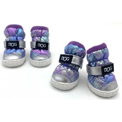 Взуття для собак Pet DOG Teddy shoes розмір L Фіолетовий