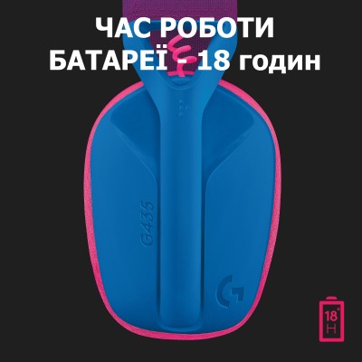 гарнітура LOGITECH G435 LIGHTSPEED Wireless Gaming - BLUE (981-001062)