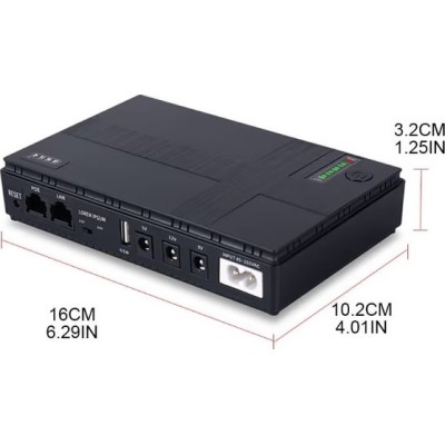 Джерело безперебійного живлення Andes DC1018P 18W 10400mAh 12V/ 9V/5v для роутера