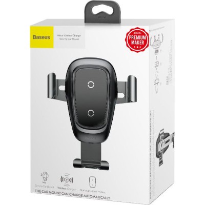 Зарядное устройство Baseus Metal Wireless Charger Gravity Car MountTarnish (WXYL-B0A) Зарядное устройство Baseus Metal Wireless Charger Gravity Car MountTarnish (WXYL-B0A)