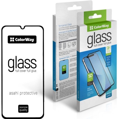Захисне скло Samsung A057 (A05s) ColorWay 9H FC glue Black