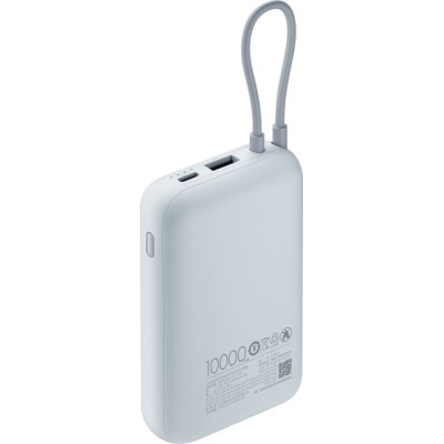 Портативна батарея Xiaomi 10000mAh 22.5W (Integrated Cable) (BHR9073GL) голуб