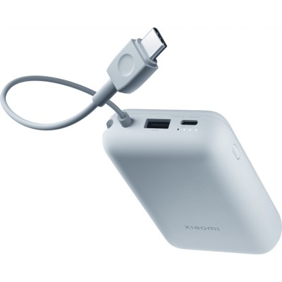 Портативна батарея Xiaomi 10000mAh 22.5W (Integrated Cable) (BHR9073GL) голуб