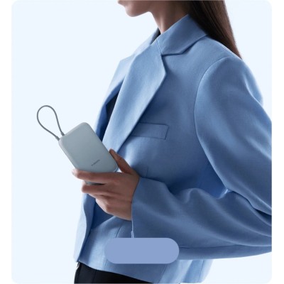 Портативна батарея Xiaomi 10000mAh 22.5W (Integrated Cable) (BHR9073GL) голуб