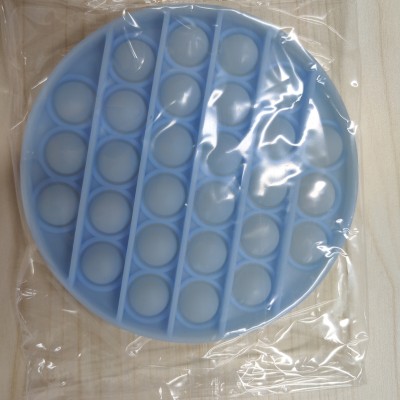 Іграшка антистрес Rodent Pioneer Pop It Luminous blue circle Plastic bag (SD-GT-C015)