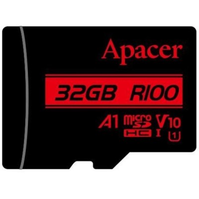 Карта пам'яті Apacer microSDHC UHS-I 32GB R100 V10 A1 (AP32GMCSH10UB-RA)