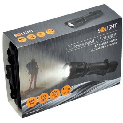 Ліхтар акумуляторний SPTSOL001 Solight WN22 600lm (968556) Ліхтар акумуляторний SPTSOL001 Solight WN22 600lm (968556)