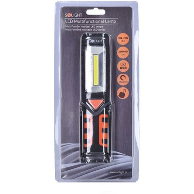Ліхтар кемпінговий акумуляторний WM16 Solight LED lamp WM16,3WCOB,250+40lm,Li-Ion,USB (968564)