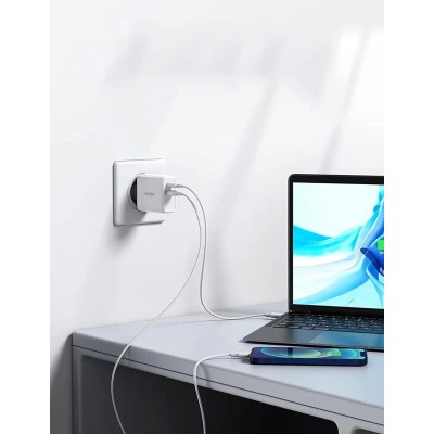 Мережевий Зарядний пристрій UGREEN CD170 USB+USB Type-C Wall Charger 36W 3A (60468) White Мережевий Зарядний пристрій UGREEN CD170 USB+USB Type-C Wall Charger 36W 3A (60468) White