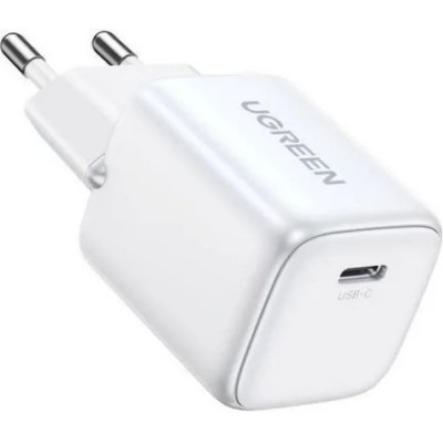 Мережевий Зарядний пристрій UGREEN CD318 Nexode Mini 20W PD GaN Tech Charger (15324) White