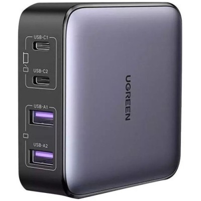 Мережевий Зарядний пристрій UGREEN CD327 Nexode 2U+2C 65W FC сір