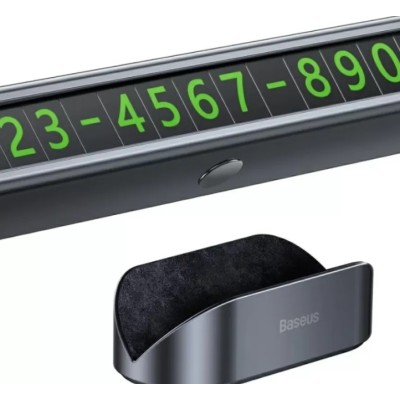Парковочна карта Baseus Square Bar Temporary Parking Number Plate Black CNFT000001