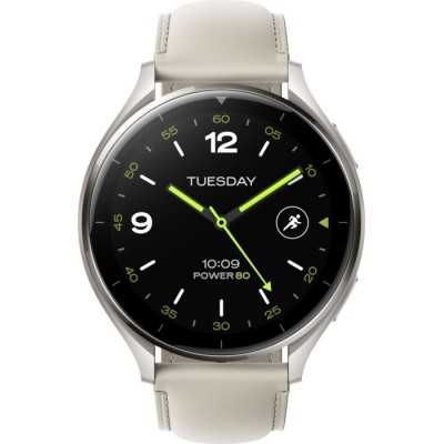 Смарт-годинник Xiaomi Watch 2 Titan BHR9306GL Gray Case White Leather Strap