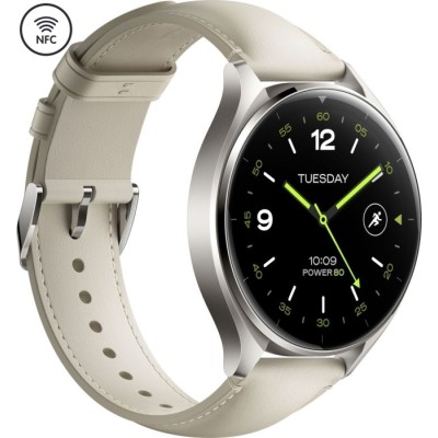 Смарт-годинник Xiaomi Watch 2 Titan BHR9306GL Gray Case White Leather Strap