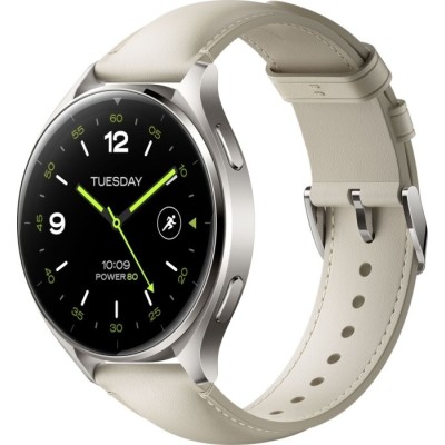 Смарт-годинник Xiaomi Watch 2 Titan BHR9306GL Gray Case White Leather Strap