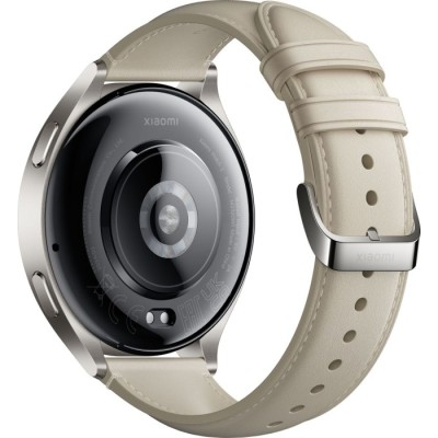 Смарт-годинник Xiaomi Watch 2 Titan BHR9306GL Gray Case White Leather Strap