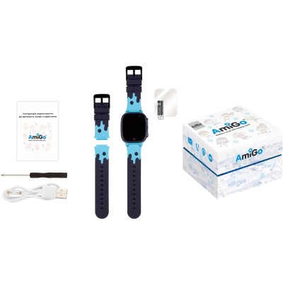 Смарт-часы для детей AmiGo GO008 MILKY GPS WIFI Blue