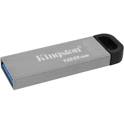Флеш-память Kingston DT Kyson 128GB USB 3.2 Silver/Black (DTKN/128GB)