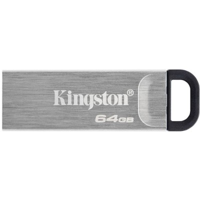 Флеш-память Kingston DT Kyson 64GB USB 3.2 Silver/Black (DTKN/64GB)