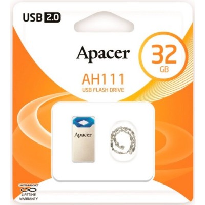 Флеш-пам'ять USB Apacer AH111 32GB blue (AP32GAH111U-1)