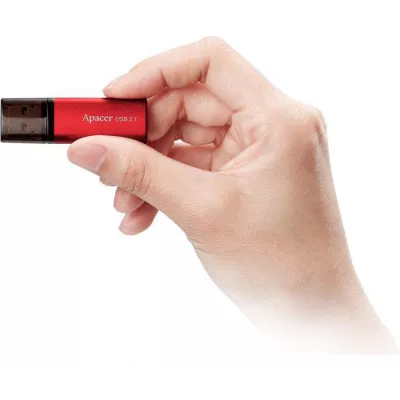 Флеш-пам'ять USB Apacer AH25B 128GB USB3.1 Red (AP128GAH25BR-1)