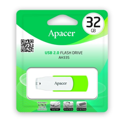 Флеш-память USB Apacer AH335 32GB Green (AP32GAH335G-1)