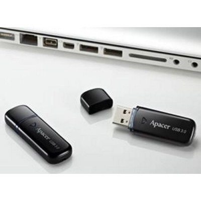 Флеш-пам'ять USB Apacer AH355 32GB Black USB3.0 (AP32GAH355B-1) Флеш-пам'ять USB Apacer AH355 32GB Black USB3.0 (AP32GAH355B-1)