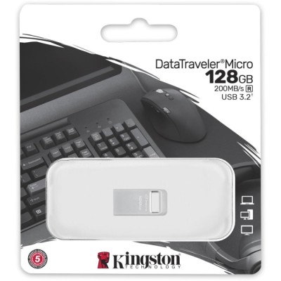 Флеш-пам'ять USB Kingston DT Micro 128GB USB 3.2 (DTMC3G2/128GB)