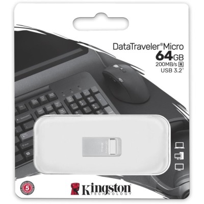 Флеш-пам'ять USB Kingston DT Micro 64GB USB 3.2 (DTMC3G2/64GB)