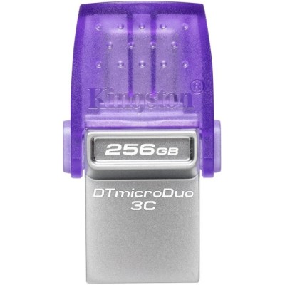 Флеш-пам'ять USB Kingston DT microDuo 3C 256GB USB-A+USB-C (DTDUO3CG3/256GB)