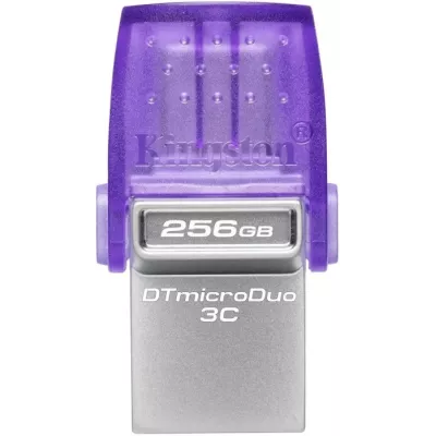 Флеш-пам'ять USB Kingston DT microDuo 3C 256GB USB-A+USB-C (DTDUO3CG3/256GB)