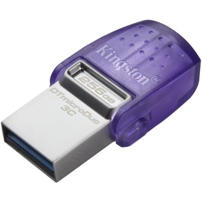 Флеш-пам'ять USB Kingston DT microDuo 3C 256GB USB-A+USB-C (DTDUO3CG3/256GB)