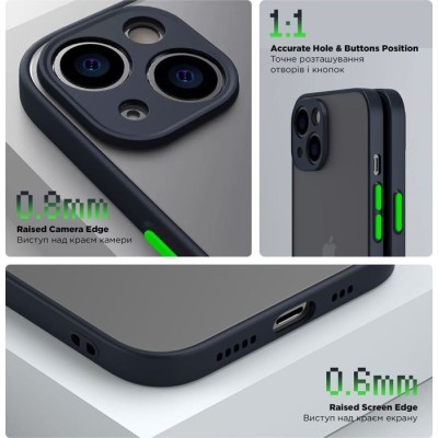 Чохол-накладка Samsung A255 (A25) ArmorStandart Frosted Matte Dark Green