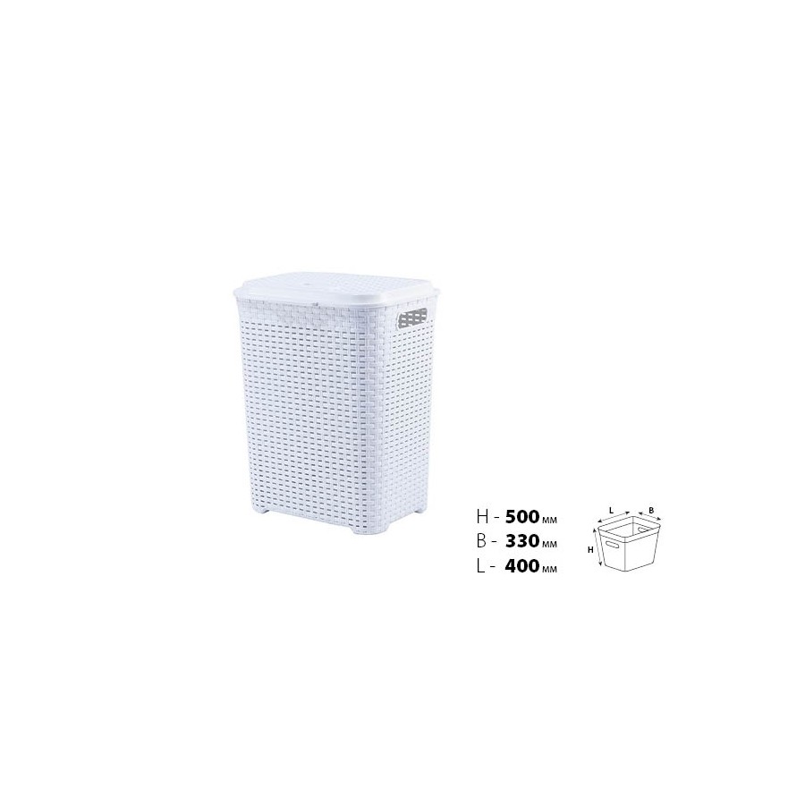 Корзина д/білизни VIOLET HOUSE 0778 Роттанг WHITE 45 л (0778 Роттанг WHITE 45 л) Корзина д/білизни VIOLET HOUSE 0778 Роттанг WHITE 45 л (0778 Роттанг WHITE 45 л)