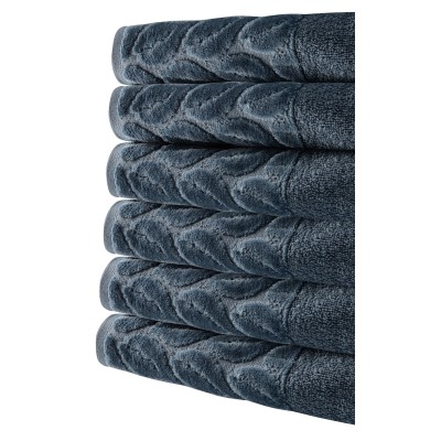 Текстиль банний SOHO Рушник 50*90 бавовна 100% Leaves Navy