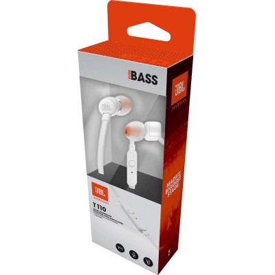 Навушники JBL T110 JBLT110WHT White Навушники JBL T110 JBLT110WHT White