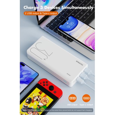 Портативна батарея Romoss 30000mah Sense8+ (PHP30-401-02) білий Портативна батарея Romoss 30000mah Sense8+ (PHP30-401-02) білий