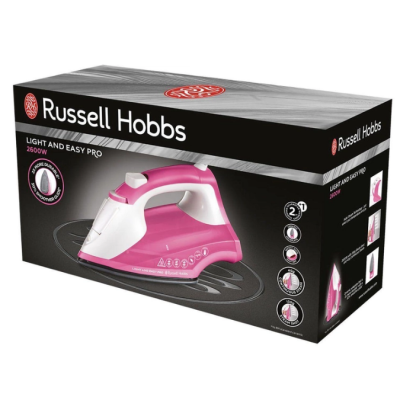 Праска RUSSELL HOBBS 26461-56 Light & Easy Pro Iron білий+ рожевий