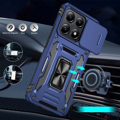 Ударостійкий чохол Camshield Army Ring для Xiaomi 14T Pro Синій / Navy Ударостійкий чохол Camshield Army Ring для Xiaomi 14T Pro Синій / Navy