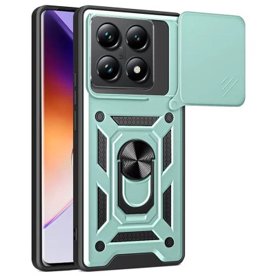 Ударостійкий чохол Camshield Serge Ring для Xiaomi 14T Pro Зелений