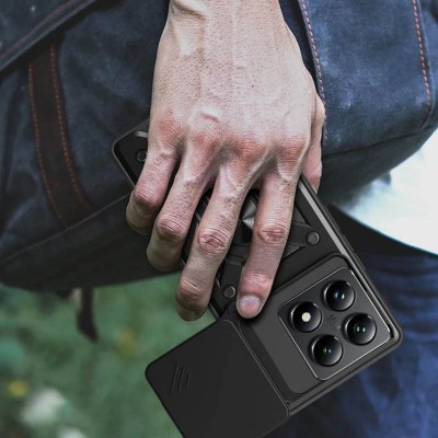 Ударостійкий чохол Camshield Serge Ring для Xiaomi 14T Pro Чорний