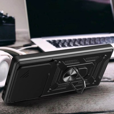 Ударостійкий чохол Camshield Serge Ring для Xiaomi Poco F6 Pro Чорний
