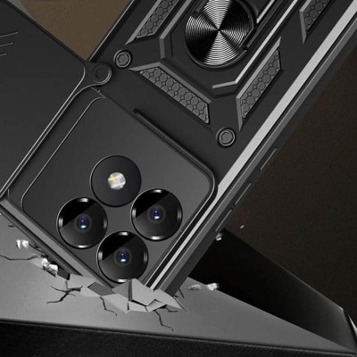 Ударостійкий чохол Camshield Serge Ring для Xiaomi Poco F6 Pro Чорний