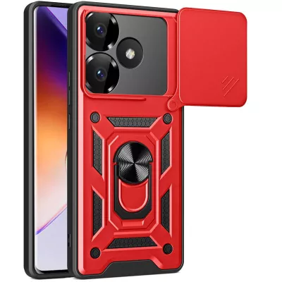 Ударостійкий чохол Camshield Serge Ring для Xiaomi Poco F6 Червоний