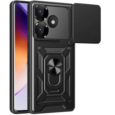 Ударостійкий чохол Camshield Serge Ring для Xiaomi Poco F6 Чорний