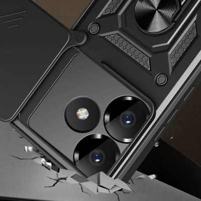 Ударостійкий чохол Camshield Serge Ring для Xiaomi Poco F6 Чорний