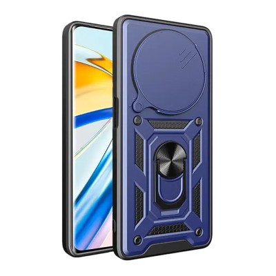 Ударостійкий чохол Camshield Serge Ring для Xiaomi Redmi 14C / A4 / Poco C75 Синій