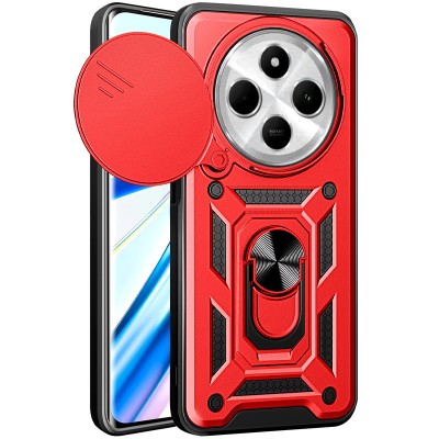 Ударостійкий чохол Camshield Serge Ring для Xiaomi Redmi 14C / A4 / Poco C75 Червоний