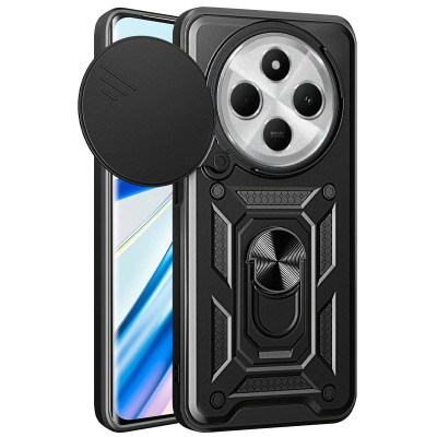 Ударостійкий чохол Camshield Serge Ring для Xiaomi Redmi 14C / A4 / Poco C75 Чорний Ударостійкий чохол Camshield Serge Ring для Xiaomi Redmi 14C / A4 / Poco C75 Чорний