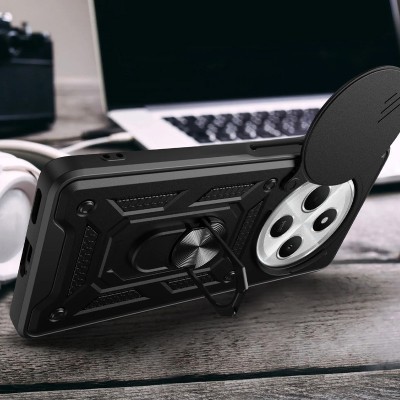 Ударостійкий чохол Camshield Serge Ring для Xiaomi Redmi 14C / A4 / Poco C75 Чорний Ударостійкий чохол Camshield Serge Ring для Xiaomi Redmi 14C / A4 / Poco C75 Чорний